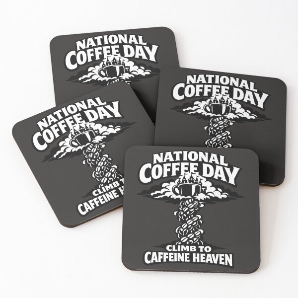 Item preview, Climb to Caffeine Heaven National Coffee Day Coffee Bean designed and sold by irfanshikh.