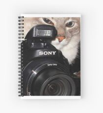 Camera Cat Spiral Notebook