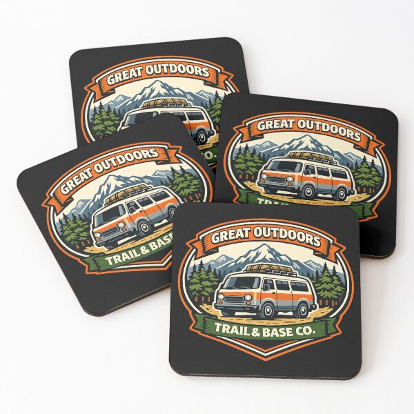 Item preview, Vintage Camping Badge - Mountain Van Retro Illustration designed and sold by ArtoryWorks.