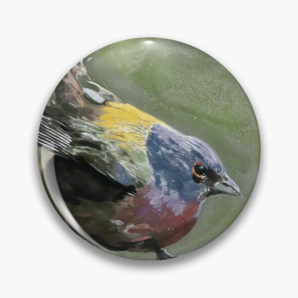 Item preview, Male Painted Bunting Watercolor designed and sold by SGillum.
