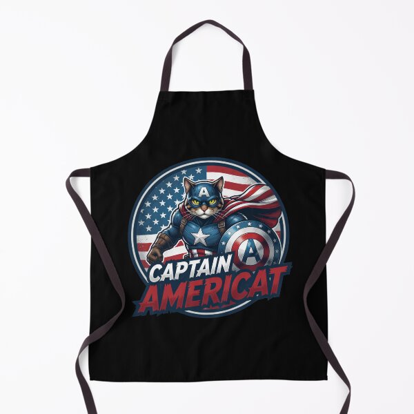 Item preview, Superhero Cat American Flag Comic Design designed and sold by TshirtsOnline-.