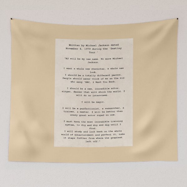 Item preview, Michael Jackson manifestation notes  designed and sold by HuesMeows.