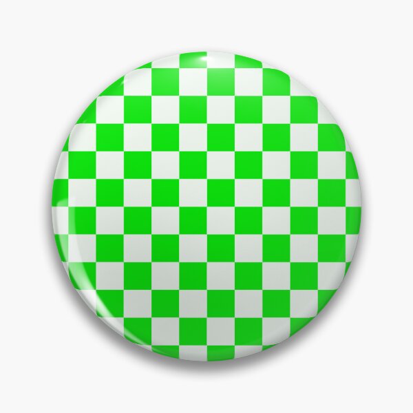 Item preview, Bright Green and White Chequered Pattern designed and sold by Jeallan Designs.
