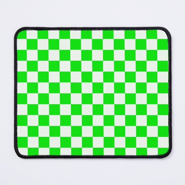 Item preview, Bright Green and White Chequered Pattern designed and sold by Jeallan Designs.
