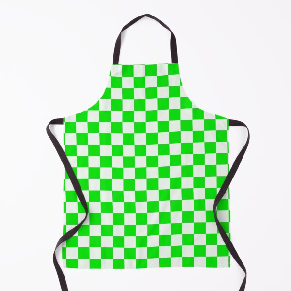 Item preview, Bright Green and White Chequered Pattern designed and sold by Jeallan Designs.