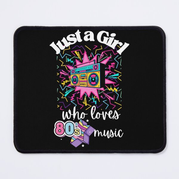 Item preview, Just a girl who loves 80's music designed and sold by Oreo2020 Creations.