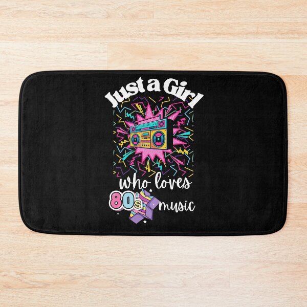 Item preview, Just a girl who loves 80's music designed and sold by Oreo2020 Creations.