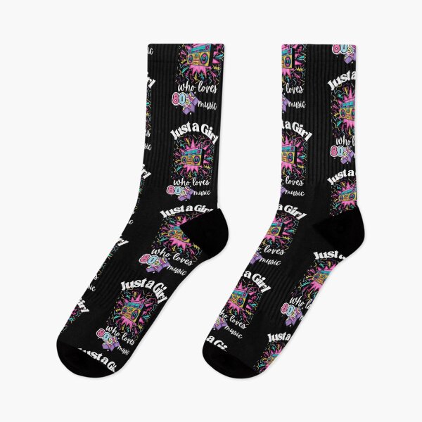 Item preview, Just a girl who loves 80's music designed and sold by Oreo2020 Creations.
