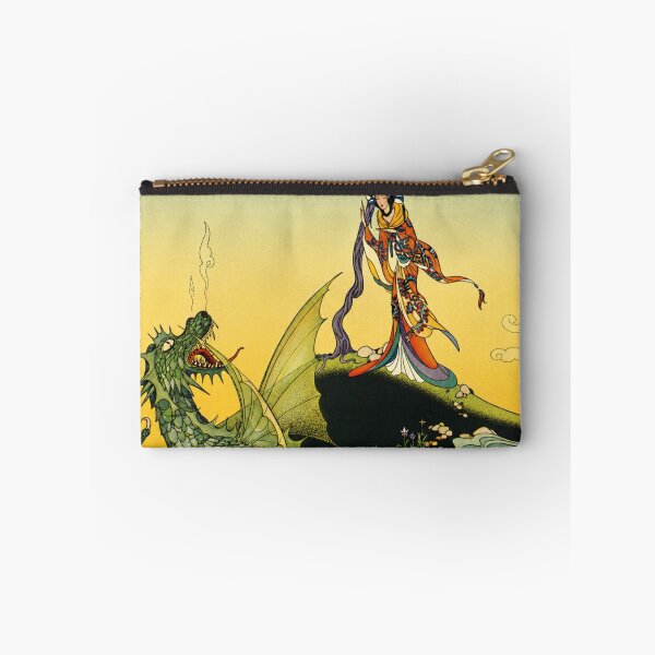 Item preview, Asian Princess and Dragon by Virginia Frances Sterrett - Art Nouveau Dragon Fantasy Illustration Vintage Wall Art for Mythology Lovers designed and sold by RickE.