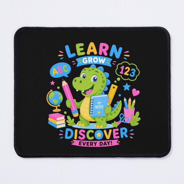 Item preview, Learn • Grow • Discover Every Day | Cute Dinosaur Back to School Teacher Shirt designed and sold by Aimetoi.