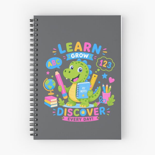 Item preview, Learn • Grow • Discover Every Day | Cute Dinosaur Back to School Teacher Shirt designed and sold by Aimetoi.