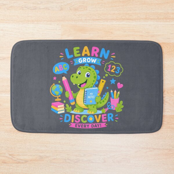 Item preview, Learn • Grow • Discover Every Day | Cute Dinosaur Back to School Teacher Shirt designed and sold by Aimetoi.