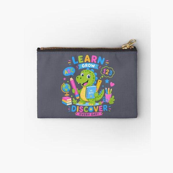 Item preview, Learn • Grow • Discover Every Day | Cute Dinosaur Back to School Teacher Shirt designed and sold by Aimetoi.