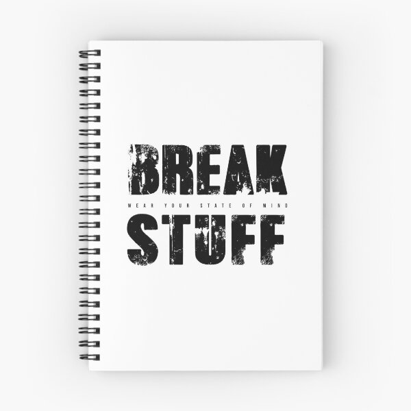 Item preview, BREAK STUFF | Grunge Streetwear Typography Design | Darkmosfear designed and sold by Darkmosfear.