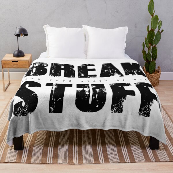 Item preview, BREAK STUFF | Diseño tipográfico grunge streetwear | Darkmosfear designed and sold by Darkmosfear.
