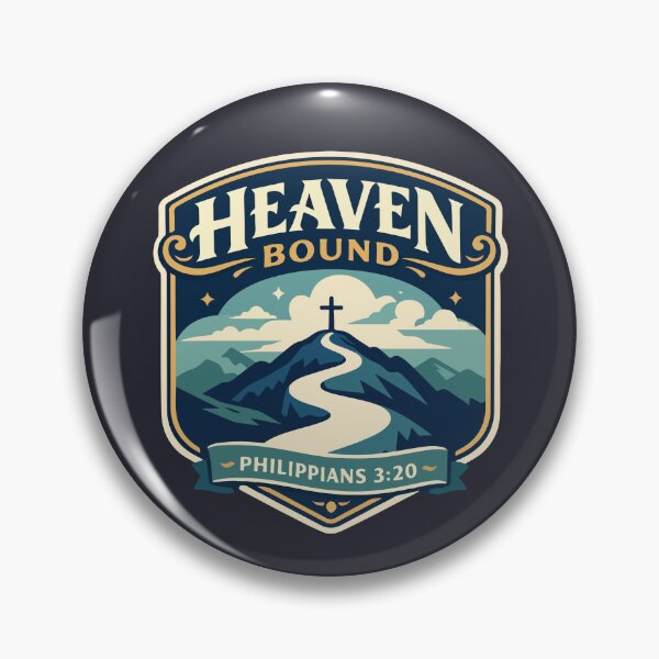Item preview, Heaven Bound Christian Mountain Path – Philippians 3:20 Bible Verse Art designed and sold by stylishdzign.