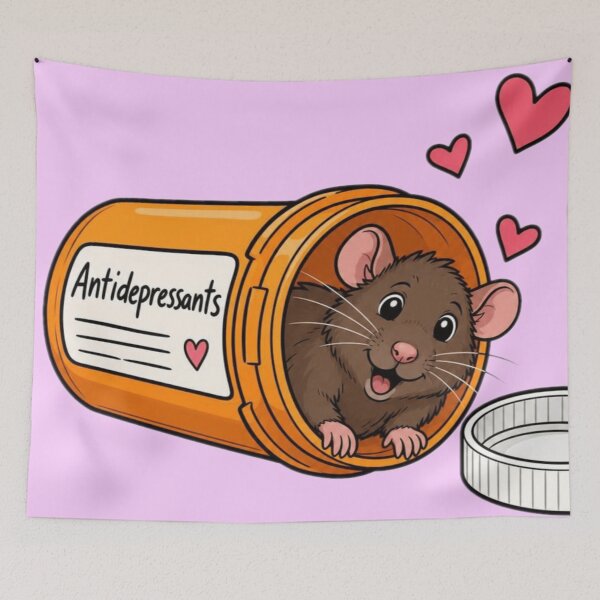 Item preview, Antidepressant Rat designed and sold by The King's general goods.