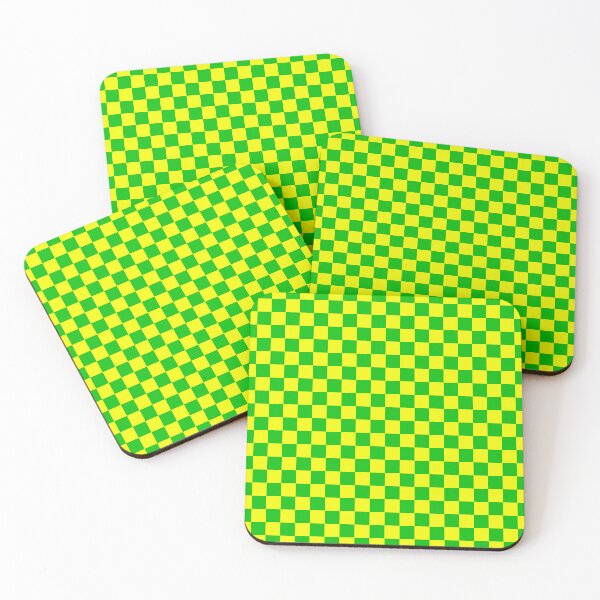 Item preview, Green and Yellow Chequered Pattern designed and sold by Jeallan Designs.