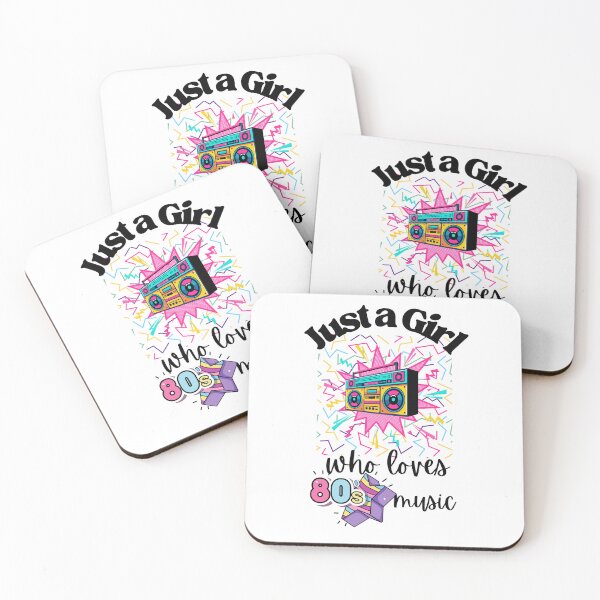 Item preview, Just a girl who loves 80's music designed and sold by Oreo2020 Creations.