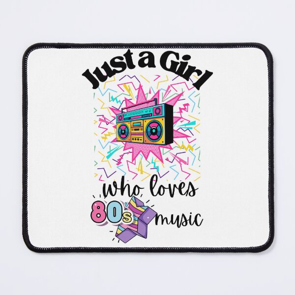 Item preview, Just a girl who loves 80's music designed and sold by Oreo2020 Creations.