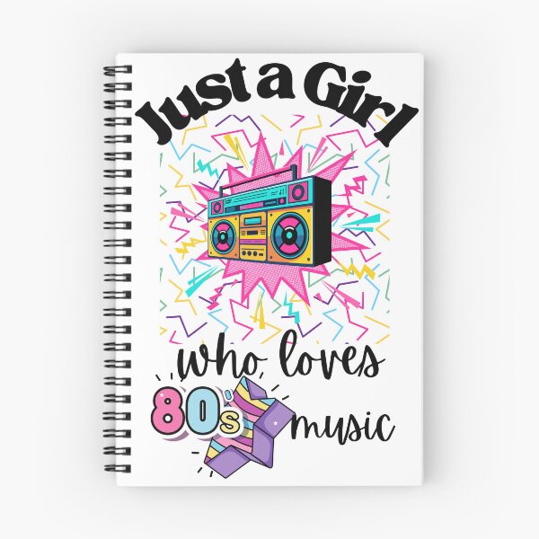Item preview, Just a girl who loves 80's music designed and sold by Oreo2020 Creations.