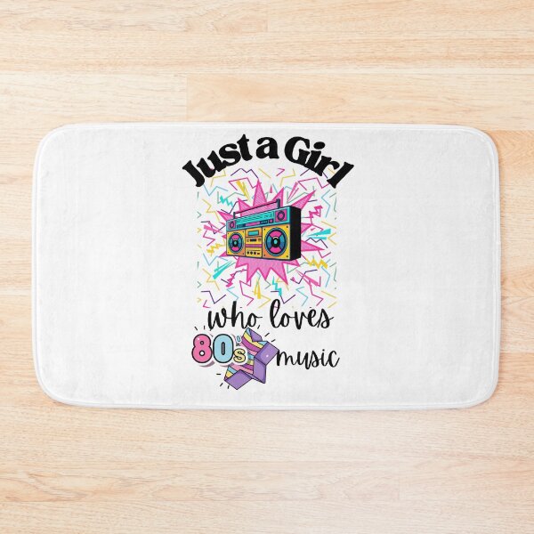 Item preview, Just a girl who loves 80's music designed and sold by Oreo2020 Creations.