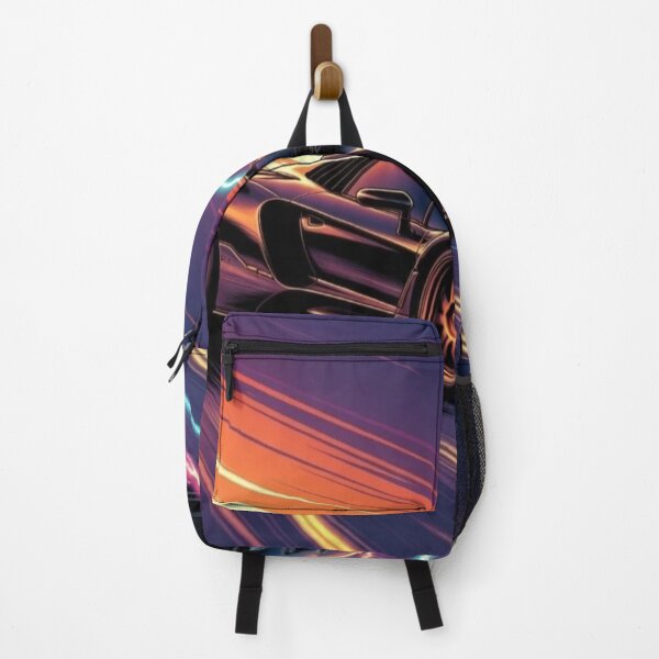 Item preview, Electric Neon Supercar | Cyberpunk Synthwave Speed Art designed and sold by Nexus Space.
