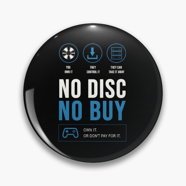 Item preview, No Disc No Buy – Save Physical Games designed and sold by ActiveNerd.