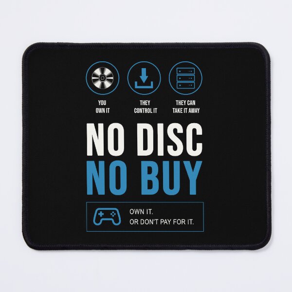 Item preview, No Disc No Buy – Save Physical Games designed and sold by ActiveNerd.