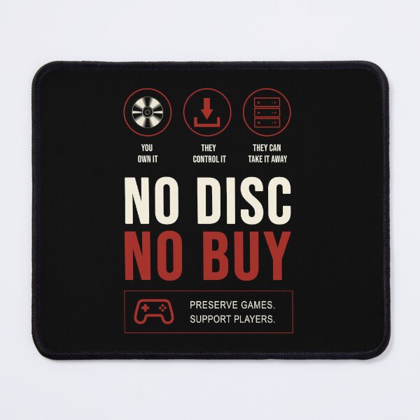 Item preview, No Disc No Buy – Physical Games designed and sold by ActiveNerd.
