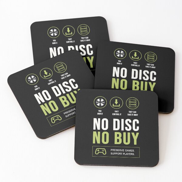 Item preview, No Disc No Buy – Physical Games Forever designed and sold by ActiveNerd.