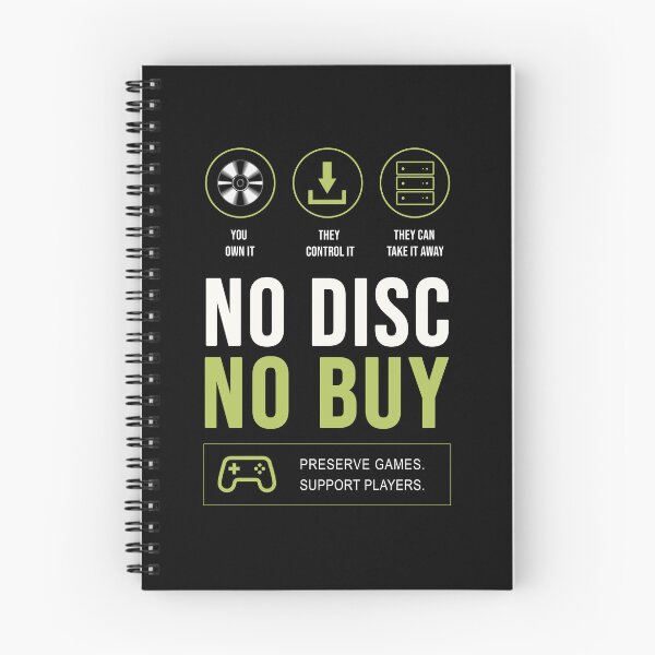 Item preview, No Disc No Buy – Physical Games Forever designed and sold by ActiveNerd.