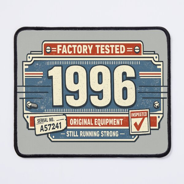 Item preview, 1996 Factory Tested 30th Birthday Shirt for Men and Women designed and sold by POD DYNASTY | Original Print On Demand T-Shirt Graphics.