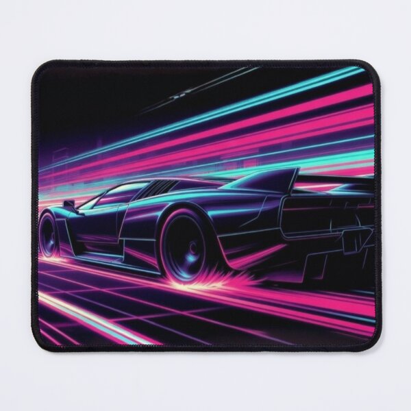 Item preview, Retro Synthwave Supercar Neon Speed | Cyberpunk Sunset Car Art designed and sold by Nexus Space.
