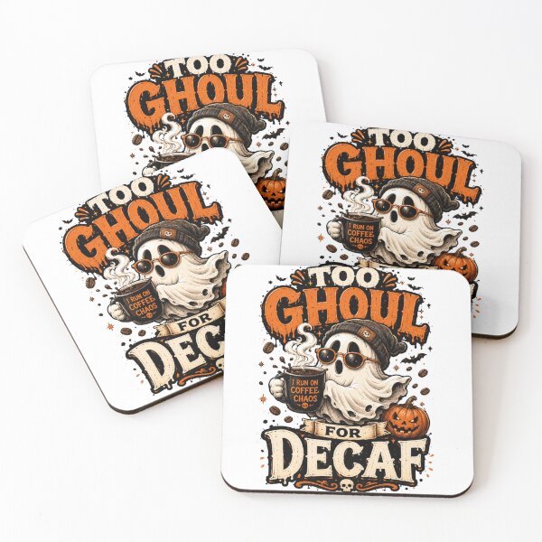 Item preview, Too Ghoul For Decaf Halloween Coffee designed and sold by pradeepvisuals.