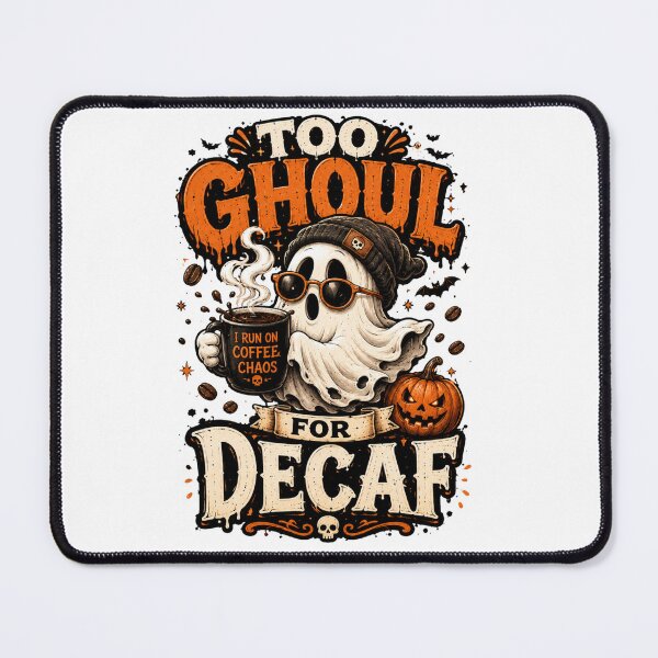 Item preview, Too Ghoul For Decaf Halloween Coffee designed and sold by pradeepvisuals.