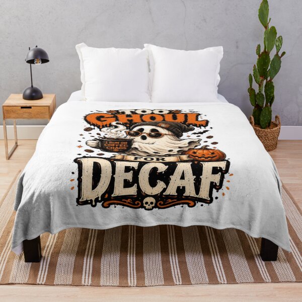 Item preview, Too Ghoul For Decaf Halloween Coffee designed and sold by pradeepvisuals.