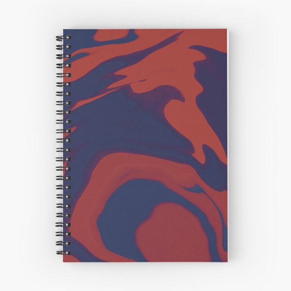 Item preview, Navy and red abstract marble pattern designed and sold by CottageComfortsShoppe.