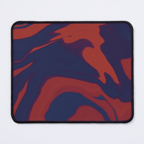 Item preview, Navy and red abstract marble pattern designed and sold by CottageComfortsShoppe.