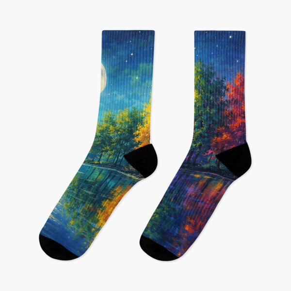 Item preview, Moonlit Rainbow Forest designed and sold by Joey Santiago.
