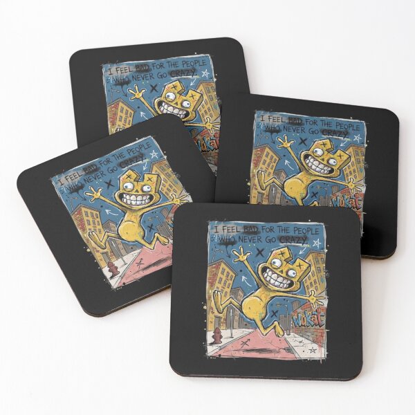 Item preview, I Feel Bad For The People Who Never Go Crazy Wukat Street Art designed and sold by rustycatart.