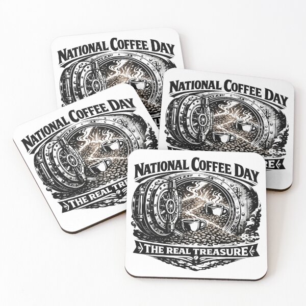 Item preview, The Real Treasure National Coffee Day Submarine Vault designed and sold by irfanshikh.