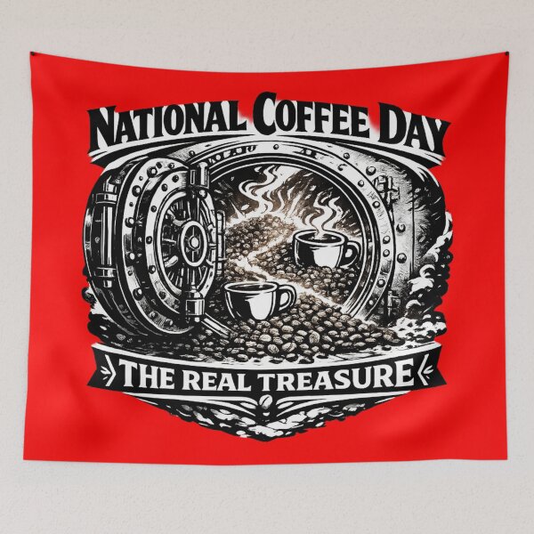 Item preview, The Real Treasure National Coffee Day Submarine Vault designed and sold by irfanshikh.