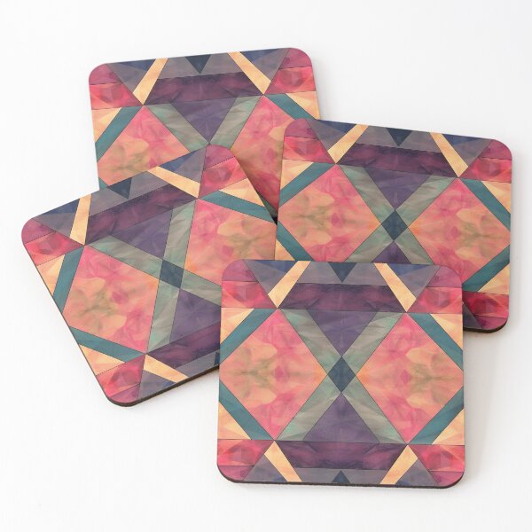 Item preview, Stained Glass Pattern with Diamonds Colorful designed and sold by AniDragonfly.