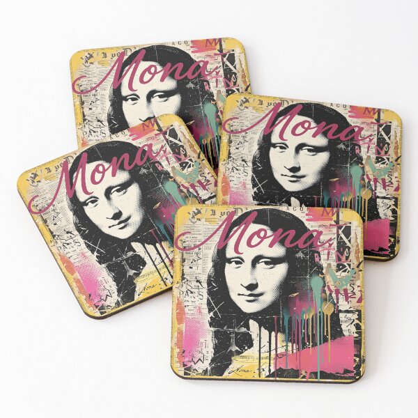 Item preview, Mona Lisa Street Art Stencil – Urban Grunge Portrait designed and sold by Simplybe1.
