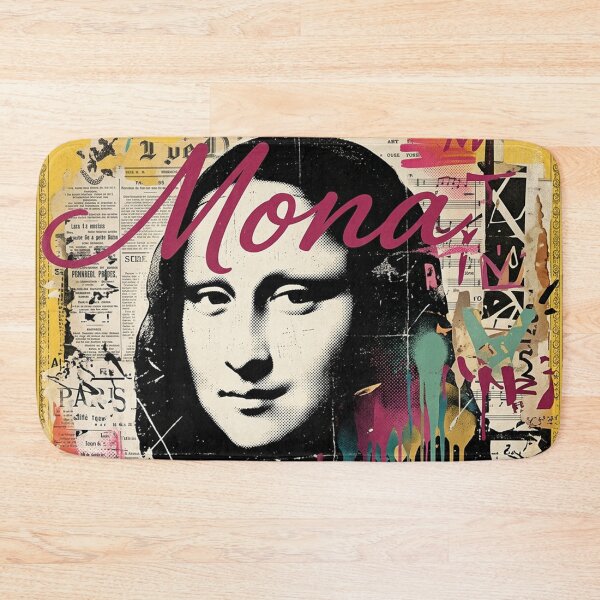 Item preview, Mona Lisa Street Art Stencil – Urban Grunge Portrait designed and sold by Simplybe1.