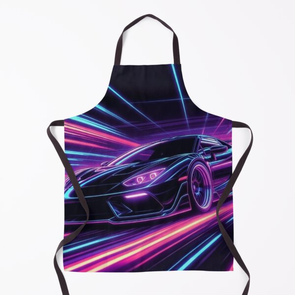 Item preview, Neon Synthwave Supercar | Retro Futuristic Cyberpunk Speed Art designed and sold by Nexus Space.