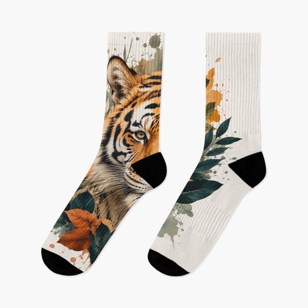 Item preview, Majestic wildlife floral illustration  designed and sold by urbanshop7.