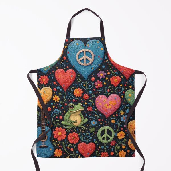 Item preview, 1960's Hippy Floral Hearts designed and sold by TheDarkWardrobe.