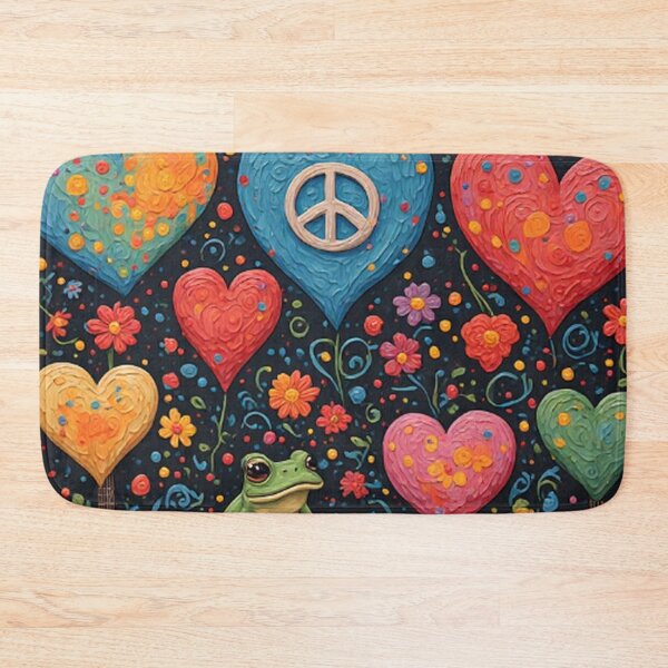 Item preview, 1960's Hippy Floral Hearts  designed and sold by TheDarkWardrobe.